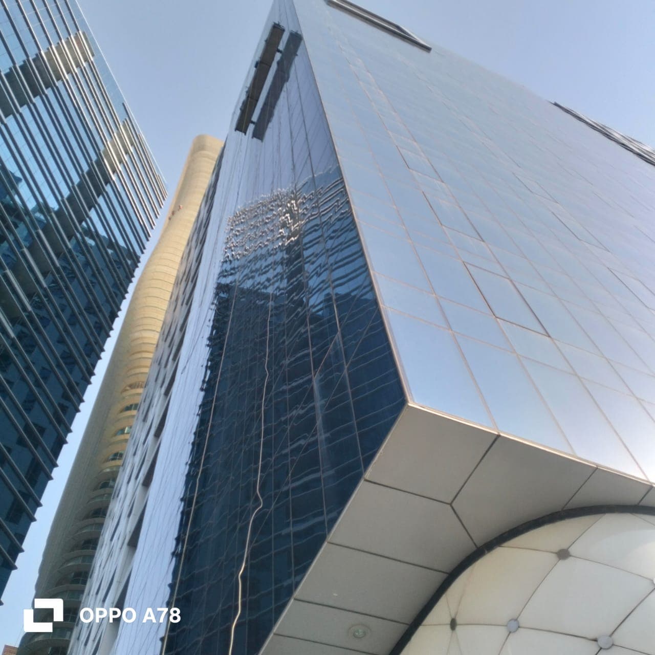 Glass curtain wall tower in Abu Dhabi serviced by Masters Facilities Management
